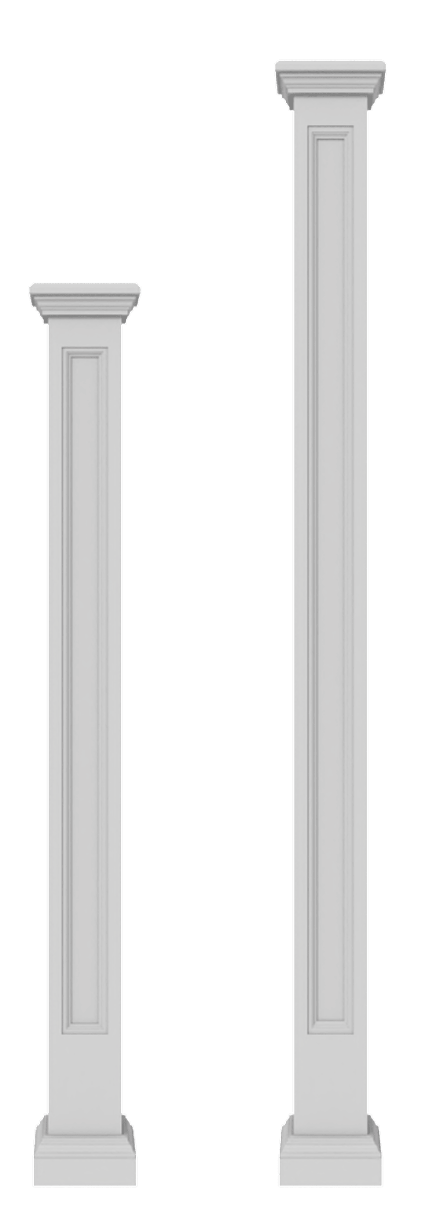 Paneled column pillar