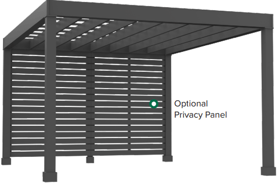 12’ x 14’ Lockhart with Privacy Panel